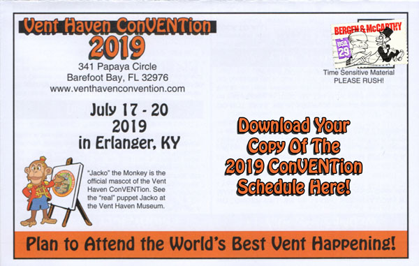 2019 ConVENTion Schedule
